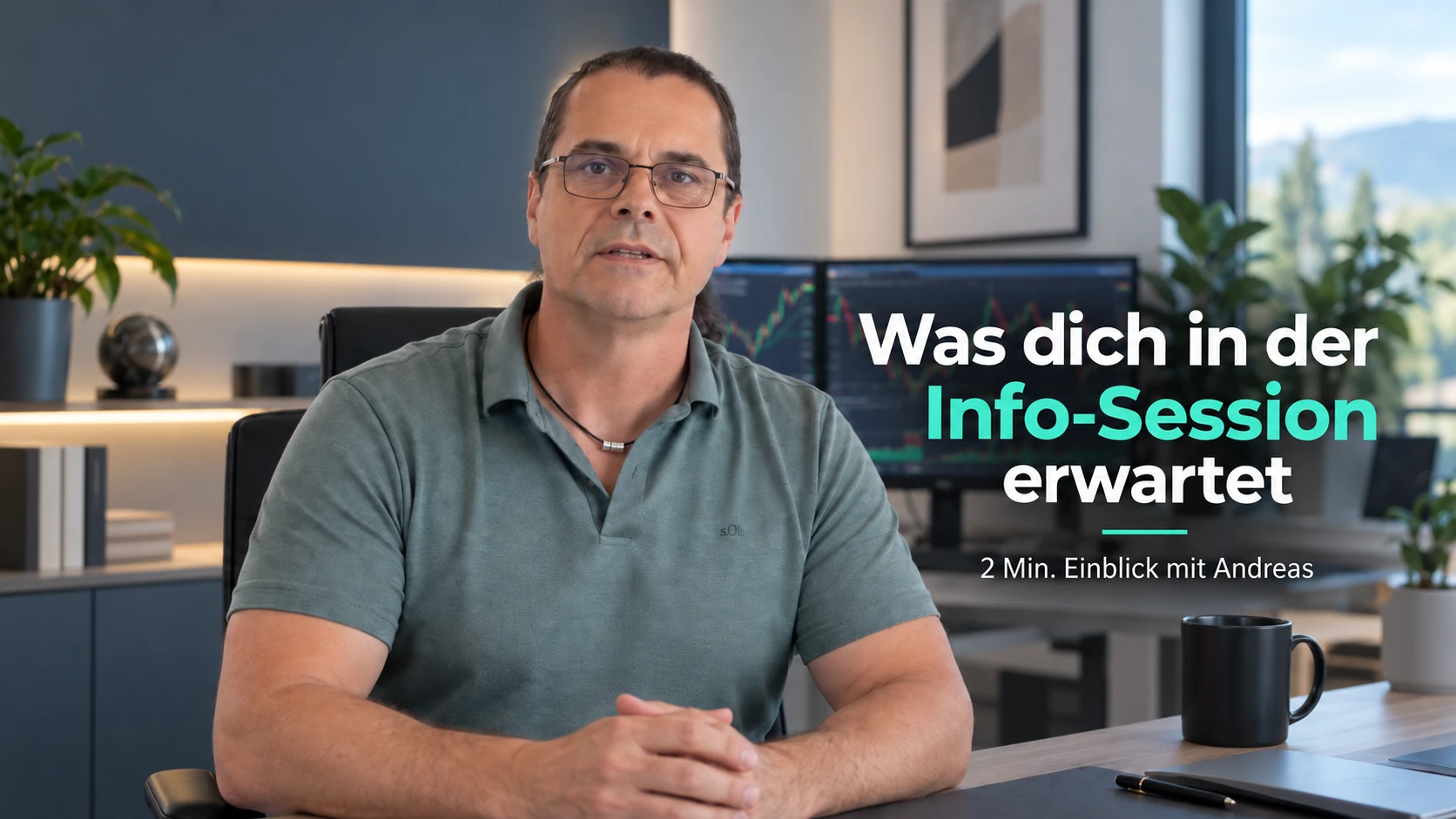 Andreas Kuntz erklärt die kostenlose Trading Info-Session der smartflowtrader Academy
